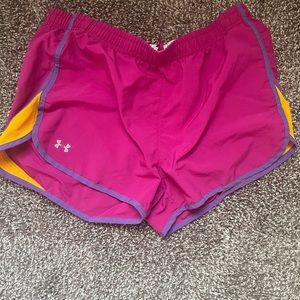 Pink Under Armour shorts